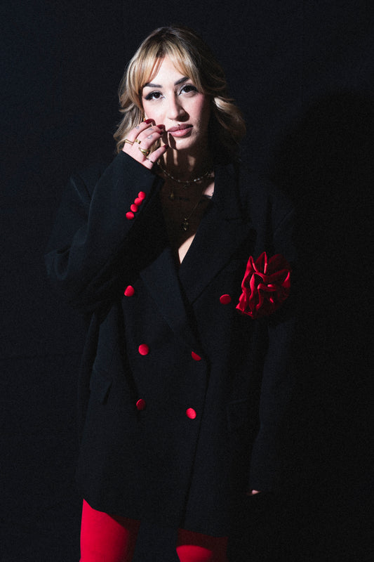 Blazer Red rose by lumina