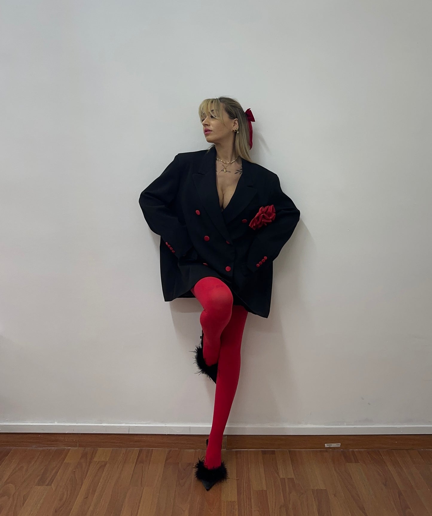 Blazer Red rose by lumina